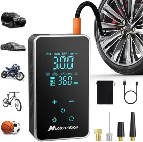 Motorenbau 711181911572 Tire Inflator Portable Air Compressor 150psi Cordless Pump For Car 3x