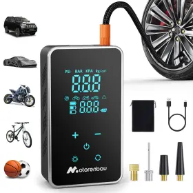 Motorenbau 797422949832 Tire Inflator Portable Air Compressor 150psi Cordless Pump For Car 3