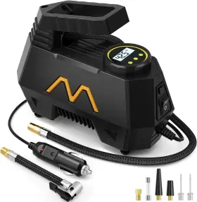 Tires-9.84 Motorenbau 797457941849 Tire Inflator Portable Air Compressor Pump For Car Ft Cord 12v D