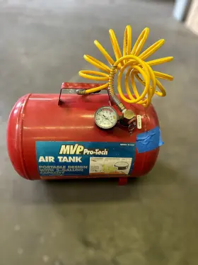 W-1005 Mvp Pro Tech Pro-tech Air Tank 5 Glns Portable Storage With Hose &pressure Gauge