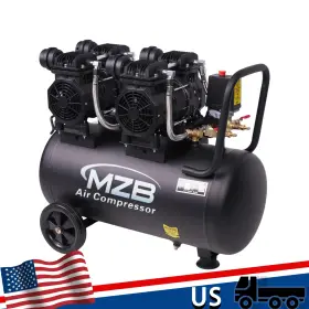 Mzb Mzb-1100h-50-new 15psi Oil-free Air Compressor 72db Steel Tank