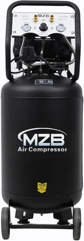 Mzb-1100h-80 Mzb 20 Gallon Ultra Quiet Air Compressor 110v/60hz Steel Tanks Oil-free 79db