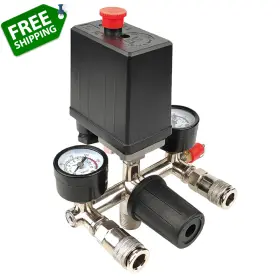 N A 711181581386 Air Compressor Pressure Switch With Regulator Control Valve Gaug