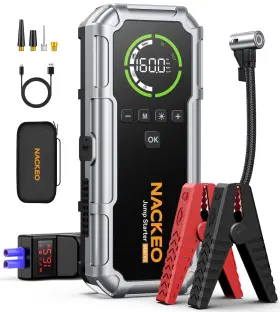 Star03 Nackeo Jump Starter With Air Compressor 7000a 160psi Portable Car Battery
