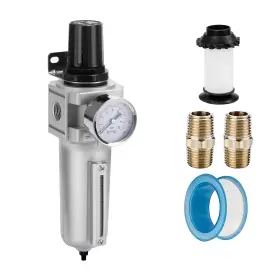 Nanpu 974435090407 Industrial Grade Heavy Duty Particulate Filter And Air Regulator Metal B