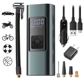 Neakhmer 491498849570 Tire Inflator Portable Air Compressor Cordless Pump For Car Bike Motorcycle