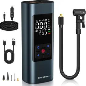 Neakhmer 744759175427 Tire Inflator Portable Air Compressor Cordless Pump For Car Tires 150psi