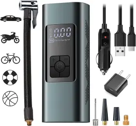 Bx-2684684 Neakhmer Tire Inflator Portable Air Compressor For Car Tires 12 Volt Electric