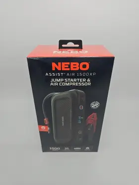 Nebo 1500xp Assist Air Portable Jump Starter And 150psi Compressor New Sealed
