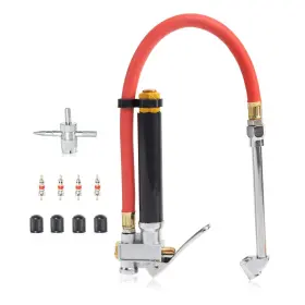 20701a Neiko 816914023970 Tire Inflator 12 Inch Flexible Air Pressure Gauge 20 120