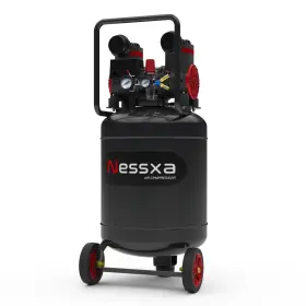 Nessxa 631060187785 14 Gallon Ultra Quiet Air Compressor With 2 Quick Couplers 2hp 8.75 Cfm Max