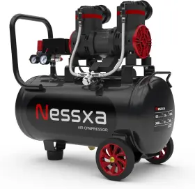 Nessxa 631060187792 10 Gallon Ultra Quiet Air Compressor With Two Quick Couplers 2hp 8.76 Cfm 1