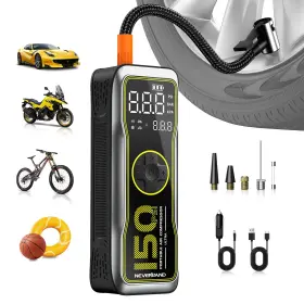 A50-ap-19-06 Neverland Tire Inflator Portable Air Compressor - 16000mah 150psi Pump Fo