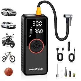 A500-ap-25-01 Neverland Tire Inflator Portable Air Compressor - 30000mah 180psi 150w Wi