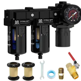 Newpo Nffr04b 1/2 Inch Npt Air Dryer For Compressor Water Sepatator