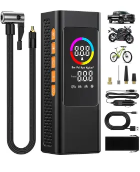 Np27 Nexpow New-nexpow High-power Digital Portable Air Compressor 160 Psi Orange Led