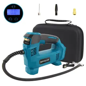 Nichilas 653871732893 Tire Inflator Portable Air Compressor Auto Pump With Digital Pressure Gauge