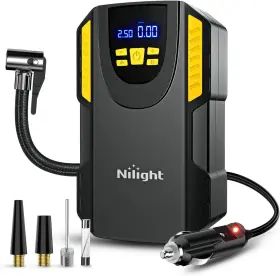 50068a Nilight Tire Inflator Portable Air Compressor 12vdc Car Pump 150psi Digital