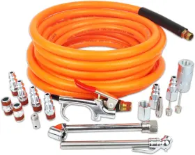 Dy009 Ningbo City Haishu Dingyi Pneumatic Tools Co. Ltd 17 Pieces Air Tool Kit 3/8 Inch X 25ft Pvc Compressor Hose Ac