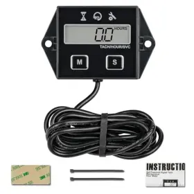 Ningbo Rui Qing Dian Zi Shang Wu You Xian Gong Si Rl-hm011e Digital Inductive Tachometer Hour Meter Maintenance Timer Rpm Gauge For Lawn