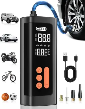Nobewa 445016584558 Tire Inflator Portable Air Compressor Cordless And 12v Dc For Car Bi