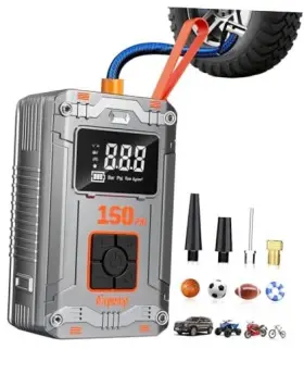 C51-1 Nobewa Tire Inflator Portable Air Compressor - 36 Lpm Fast Pump Inflation Lcd