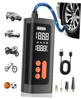 Nobewa Vc-035 Tire Inflator Portable Air Compressor Pump For Car Tires 3-150psi