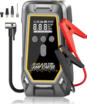 Nobiwa 445003031003 Portable Jump Starter And Air Compressor - 150psi Tire Pump With Led Light
