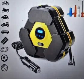 Noox 763684114691 12v Tire Inflator Portable Air Compressor Electric Pump Car Suv Bike