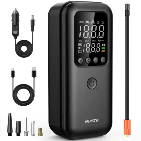 Nuste 763022781684 Tire Inflator Portable Air Compressor 150psi Cordless Pump For Car