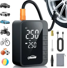 Ls4015 Oasser Tire Inflator Portable Air Compressor With Digital Dual Values Display 60