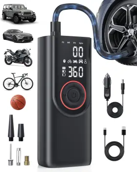 Oaz 445031973962 Tire Inflator Portable Air Compressor 150psi Fast Inflation Cordless Pump F
