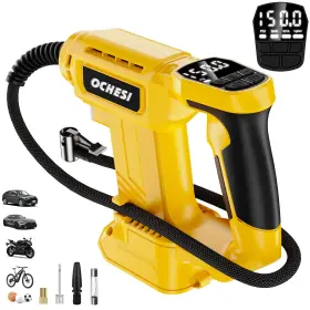 Ochesi 615870627938 Cordless Tire Inflator Air Compressor For Dewalt 20v Max Battery 150psi Port
