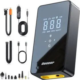 Ap-10 Oeaear Dual Motor Tire Inflator Portable Air Compressor 6000mah 150psi - Black