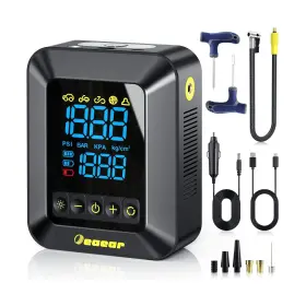 Ap11 Oeaear Tire Inflator Portable Air Compressor For Pickup Trucks Mpv Suv Cars Dual