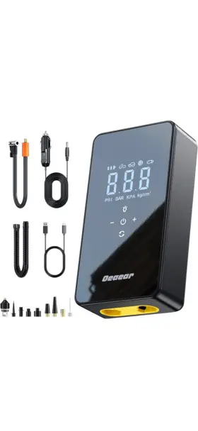 X0048tx08p Oearar Xy3. Oeaear All-in-one Electric Inflator Auto Stop Preset Pressure Power Bank