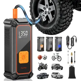 Olarhike 810080922655 Ophanie Cordless Portable Tire Inflator - 160 Psi Digital Pressure Gauge