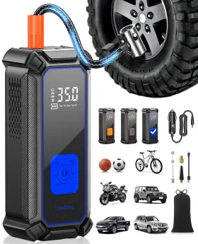 Olarhike 810080922693 Cordless Tire Inflator Portable Air Compressor 150psi Dual Mode 5400mah Auto
