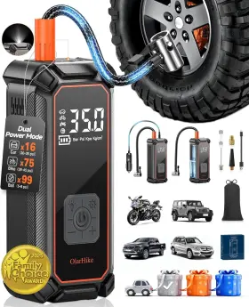 Olarhike 810080924239 Tire Inflator Portable Air Compressor 9000mah Battery Powered 150psi