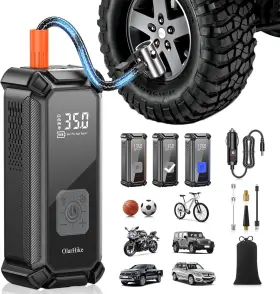 Olarhike 810080924246 Cordless Tire Inflator Portable Air Compressor 150psi Dual Mode 9000