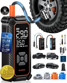 Olarhike 810080924604 Portable Tire Inflator 150psi With Led Light Digital Gauge - 6000mah