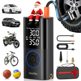 Olarhike 810080924840 Tire Inflator Portable Air Compressor Smart Dual Hose System 160psi
