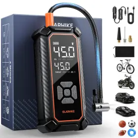 Olarhike B0g6k7h15b Cordless Tire Inflator Portable Air Compressor Dual Power - 4500mah