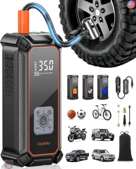 Olarhike Tic3v301 Cordless Tire Inflator Portable Air Compressor 150psi Dual Mode
