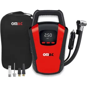 Omac 6738057 12v Portable Digital Tire Inflator With Led Light 150 Psi Model#