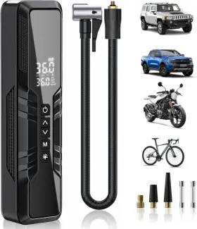 Omq 751816912123 Tire Inflator Portable Air Pump/compressor 5x Faster 10000mah 150 Psi Cordless