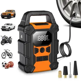 Y-qb02 Omq Tire Inflator Portable Air Compressor Cordless Pump For Car Tires C
