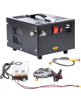 Ng001 Orcair Manual Stop Portable Pcp Air Compressor 4500psi 300bar 12v Dc Or 110v Ac With