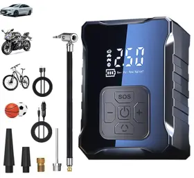 Ouerfute 523958849509 150psi Portable Tire Inflator Air Compressor Led Car Bike Ball 2x Fast Pump
