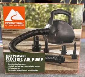 120-v Ozark Trail 793405735133 Powerful Electric Pump Ac High Speed Inflation With Peak Pressure 2.2 Psi